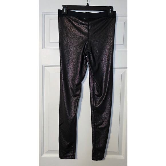 NIKE Pro Dri Fit Metallic Bronze Leggings Women Sz L - Picture 3 of 6